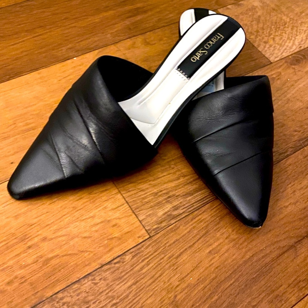 Leather mules